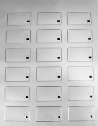 Contactless inlays with built-in integrated circuits