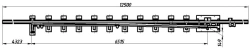 FRAMEWAY WITH STRIKE of type P50 of 1/9 mark (project 3045.01.000/-01)