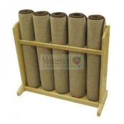 Shelf with mats
