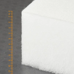 Nonwoven bulk thermally cross-linked nonwoven fabrics of "Hollofiber HARD" brand.