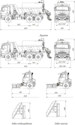 Autogoudronator AG-6520S-E5 on the basis of dump truck KAMAZ-6520-54