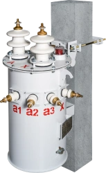 OMG series oil distribution transformers of pole design with capacity 10-25 kVA