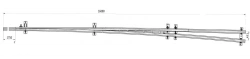 Frame rail of side track type R65 with a shank of project 2925.02.000RK2-01