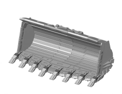 Reinforced rock bucket FLRX-80d-900/12WC8-W90