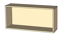 Hinged shelf
