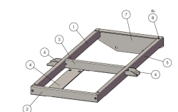 20-031092 Generator service floor frame