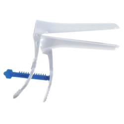 Gynaecological gynaecological polymer mirror by Cusco ? 2 (M) white with central screw fixator single-use sterile
