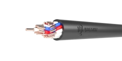 Control cable with PVC insulation of reduced flammability KVVVGng(A) 7x2.5