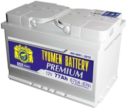 TYUMEN BATTERY 6ST-77LR PREMIUM lead rechargeable starter battery