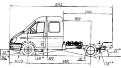 Chassis, Modification 330263, Dual-fuel engine (petrol/gas CNG) Euro-5