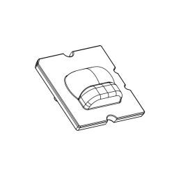 Lens for LED luminaires AMT-ST-25x25-5050-T4-VT