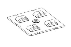 Lens for LED luminaires AMT-ST-50x50-5050(4)-T2