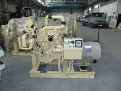 DG50-2A-400 and its completions. Ship diesel generator complying with the requirements of the Russian River Register.