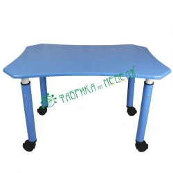 Children's adjustable table on wheels 'Alphabet' plywood, paint, gr. 1-3, item 30137-002