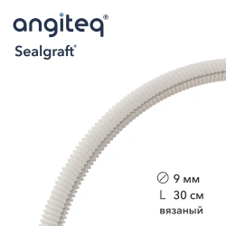 Blood vessel prosthesis synthetic knitted linear collagen-coated D 9mm L 30cm