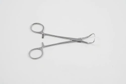 VZ-Z-39, Clamp with cremalier for surgical linen, 140 mm.