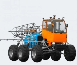 Self-propelled self-propelled sprayer-spreader TUMAN-1M, complete with replaceable technological equipment (boom sprayer).