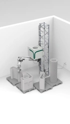 Construction 3D printer for concrete printing