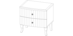 Set of furniture for common room "Buongiorno" Bedside table Art.T501 S01
