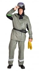 Suit (jacket, trousers) ZEVS-3 for protection against high temperatures, sparks and splashes of molten metal (protection class 3