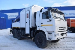 Mobile workshop (laboratory) with CMU, UZST brand, type 483F-29 on KAMAZ 5350-37 chassis