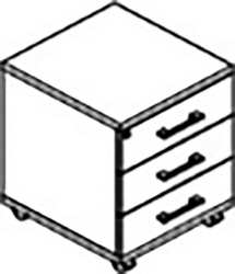 Pedestal cabinet 11 300 Series "STEEL"