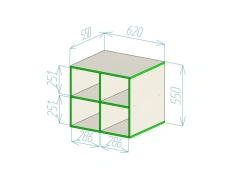 Reinforced cabinet on wheels