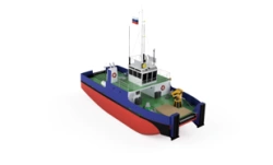 Dredger support vessel of FPW1 project (serial number FPW1-1).