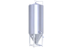 Cylindrical conical tank of CKT series