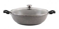 Cast aluminium saucepan 300/85mm (non-stick) TM Kukmara, with removable Bakelite handles, "Marble" line