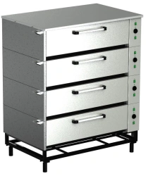 Broiler-baking cabinet, sectional, electric, EShP-4s (y) with vapour moistening system