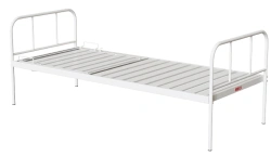 KF0-01-"MSC" (MSC-136R) - General hospital bed with headrest, without wheels, metal backrests, bed - steel plate, mechanical