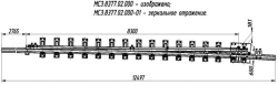 FRAMEWAY WITH STRIKE of P65 type 1/9 (project MSZ.8377.02.000/-01)