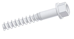 Long hexagonal head track screws