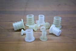 Plastic parts for passenger railway wagons