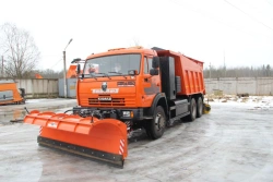 MKDU-2GM combined road sweeping machine on the base chassis KAMAZ-65115-37