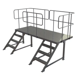 Stationary aluminium platform with double-sided lift LSA-1000-540