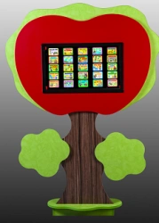 Interactive educational wall panel "Apple" from the "Kiselkoe Tsarstvo" series
