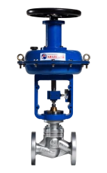 Regulating single-seat valve with diaphragm actuator, type KR single-seat with MIM; DN 15-300; PN 16-40