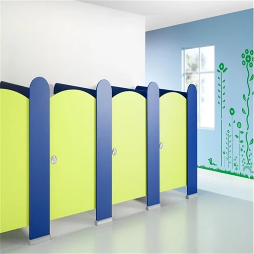 Public Toilet Partition System - HPL Plastic with Steel Frame