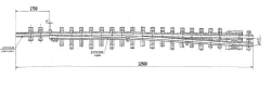 Main track frame rail with a shank of the project 2851.01.000