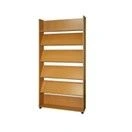 Library demonstration shelving unit