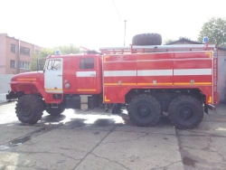 43443C fire tanker AC 4,0...5,0-40,-40/4,-50,-50/4,-60,-70 (4320), type 4344-05, modifications 4344V3, on Ural 4320- chassis