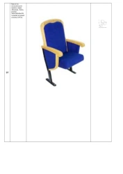 Armchair with metal frame, brand "Venice-Lite", size: 540×610/690×970, seat cushion thickness 140 mm