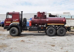 Oilfield tank truck, UZST brand, type UZST02, modification 6619H-16 on Ural 4320-78, 4320-80, 4320-82 chassis.