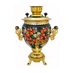 Electric samovar 3 litre with artistic painting