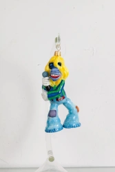 Licence Christmas tree toy made of glass "Soloist Donkey"
