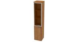 Narrow cupboard with glass 400x400x2020mm (WxHxH) 407.105