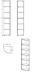 Shelving unit (series 451.218)