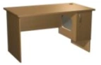 Computer desk with system unit protection from unauthorised access 1200/680x680x750 mm